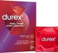 DUREX Feel Thin Extra Lubricated, тонкі з додатковим зволоженням, 24 шт 2905654649 фото